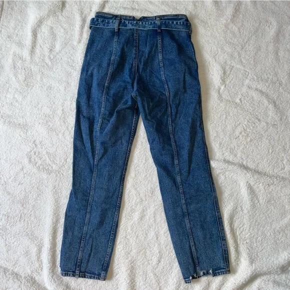 Abercrombie & Fitch A&F Mom Jean Paperbag Waist with Tie Belt - Picture 3 of 5